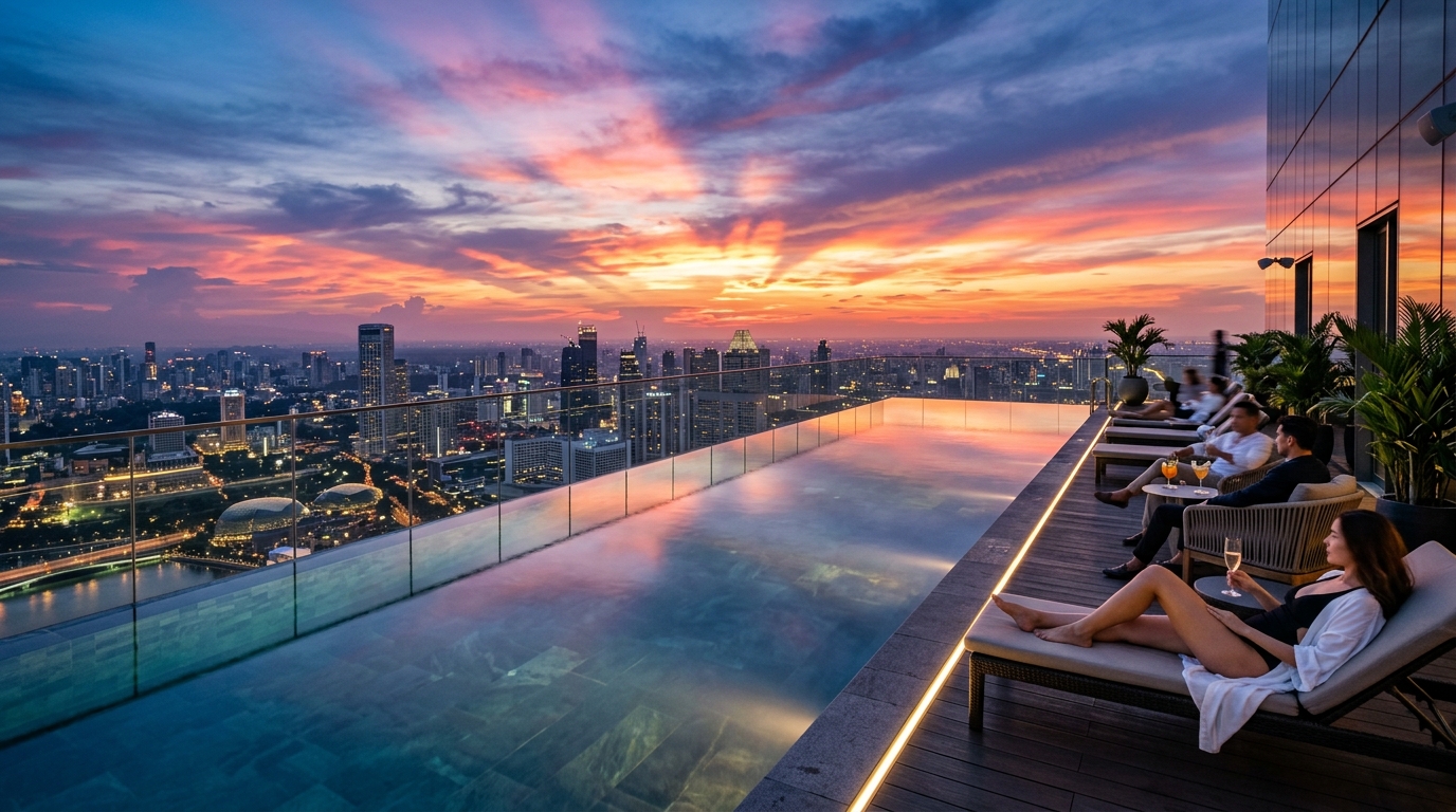 Rooftop Infinity Swimming Pool